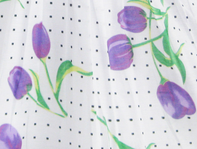 Girls Dress Purple Rose Dot Party Size 4-12 Years