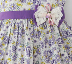 Girls Dress Butterfly Purple Wedding Size 2-10 Years
