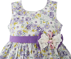 Girls Dress Butterfly Purple Wedding Size 2-10 Years