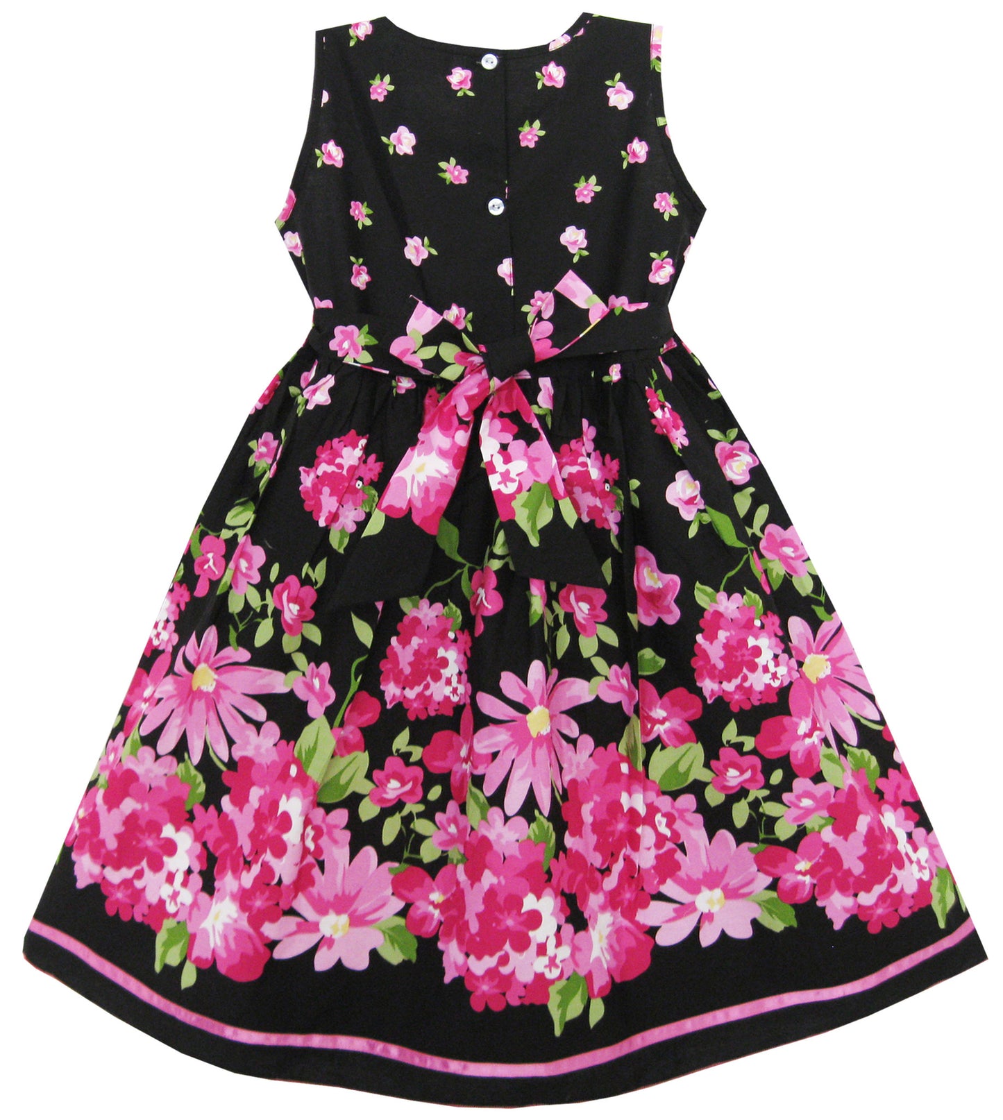 Girls Dress Hot Flower Belt Party Christmas Size 2-12 Years