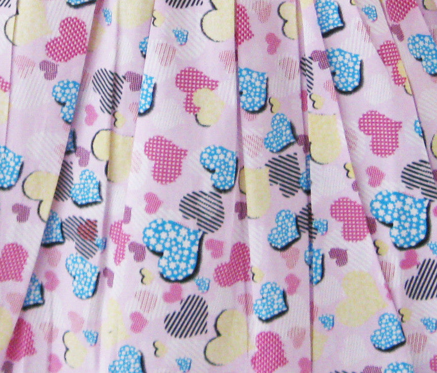 Girls Dress Blue Heart Love Birthday Party Size 2-10 Years