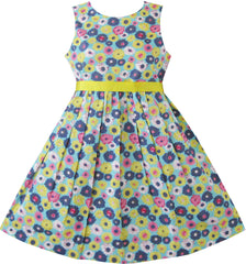 Girls Dress Yellow Daisy Beach Size 2-10 Years