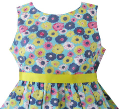 Girls Dress Yellow Daisy Beach Size 2-10 Years