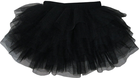 Girls Skirt Black Classic Tull Muti-layers Dancing TUTU Size 4-10 Years