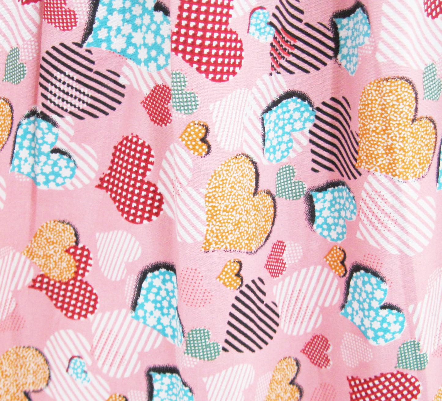 Girls Dress Heart Print Belt Party School Size 2-10 Years