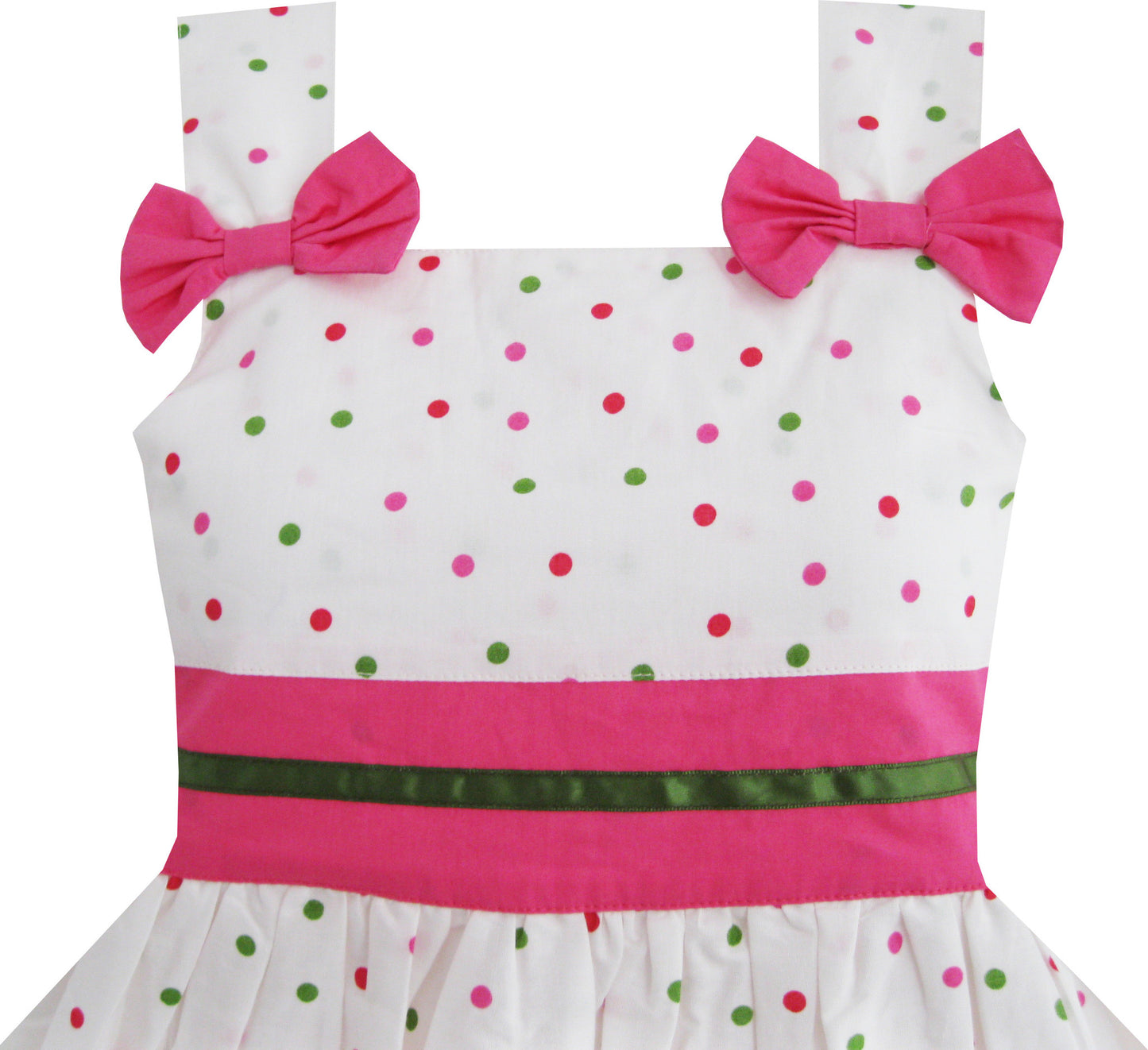 Girls Dress Bug Print Colorful Dot Size 2-8 Years