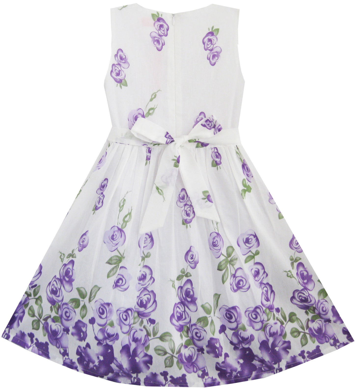 Sunny Fashion Girls Elegant Bow A-Line Dress