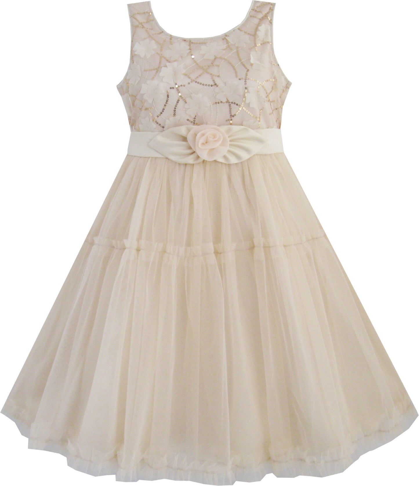 Sunny Fashion Girls Printed Cotton A-Line Dress