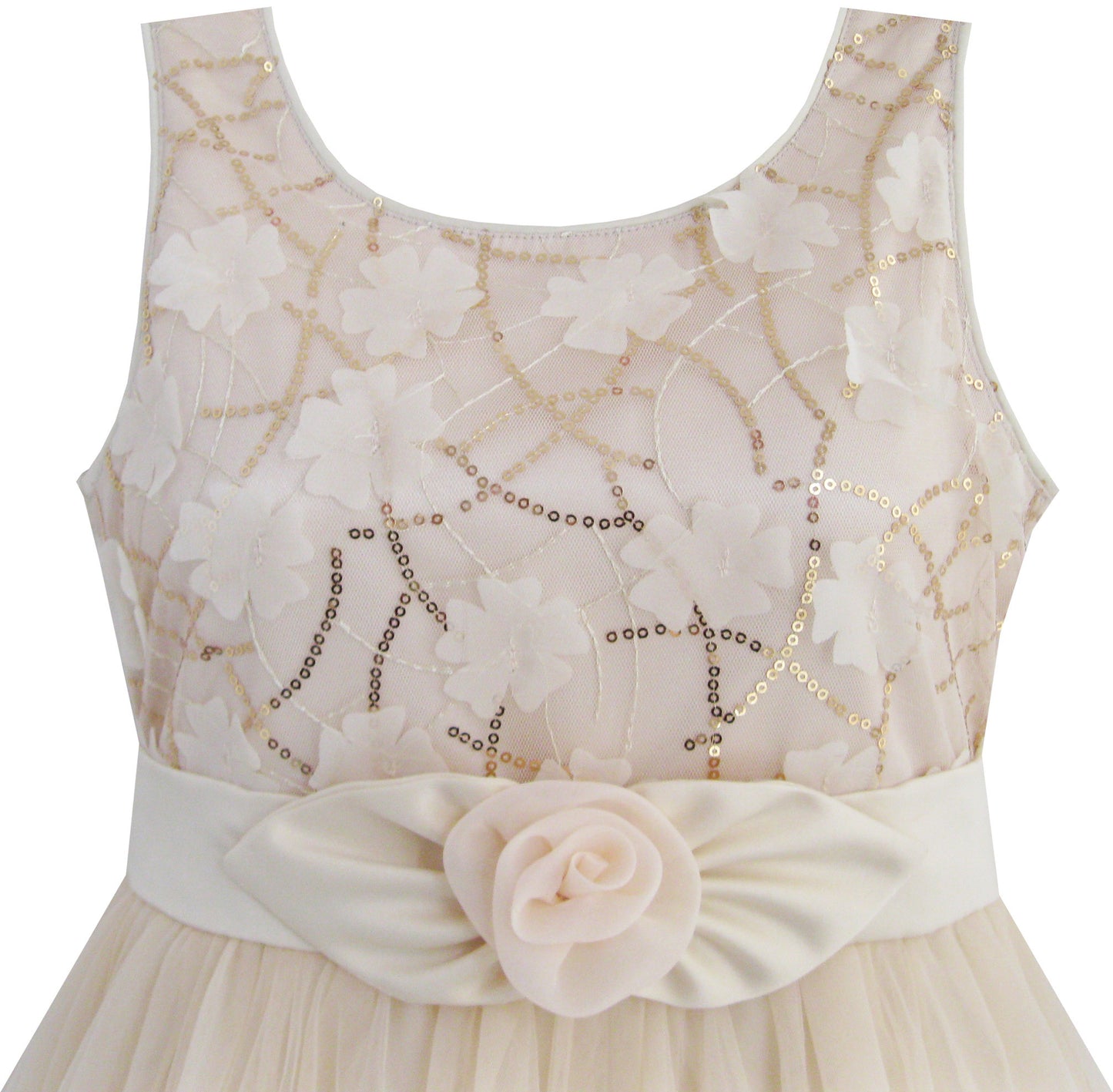 Sunny Fashion Girls Printed Cotton A-Line Dress