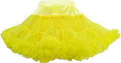 Girls Skirt Tutu Dancing Dress Party Yellow Kids Clothes Size 2-10 Years