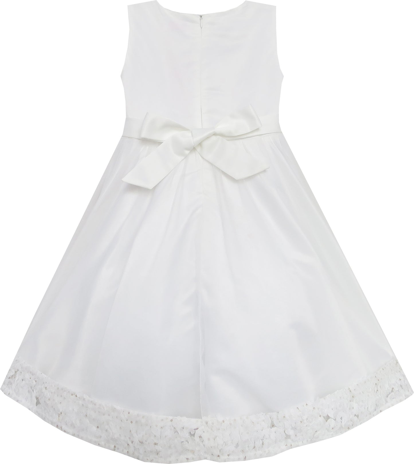 Girls Dress Wedding Pageant Shinning Trimmed Chiffon Party Size 2-10 Years