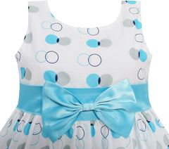 Girls Dress Peacock Tail Cool Summer Girls Clothes Size 4-14 Years