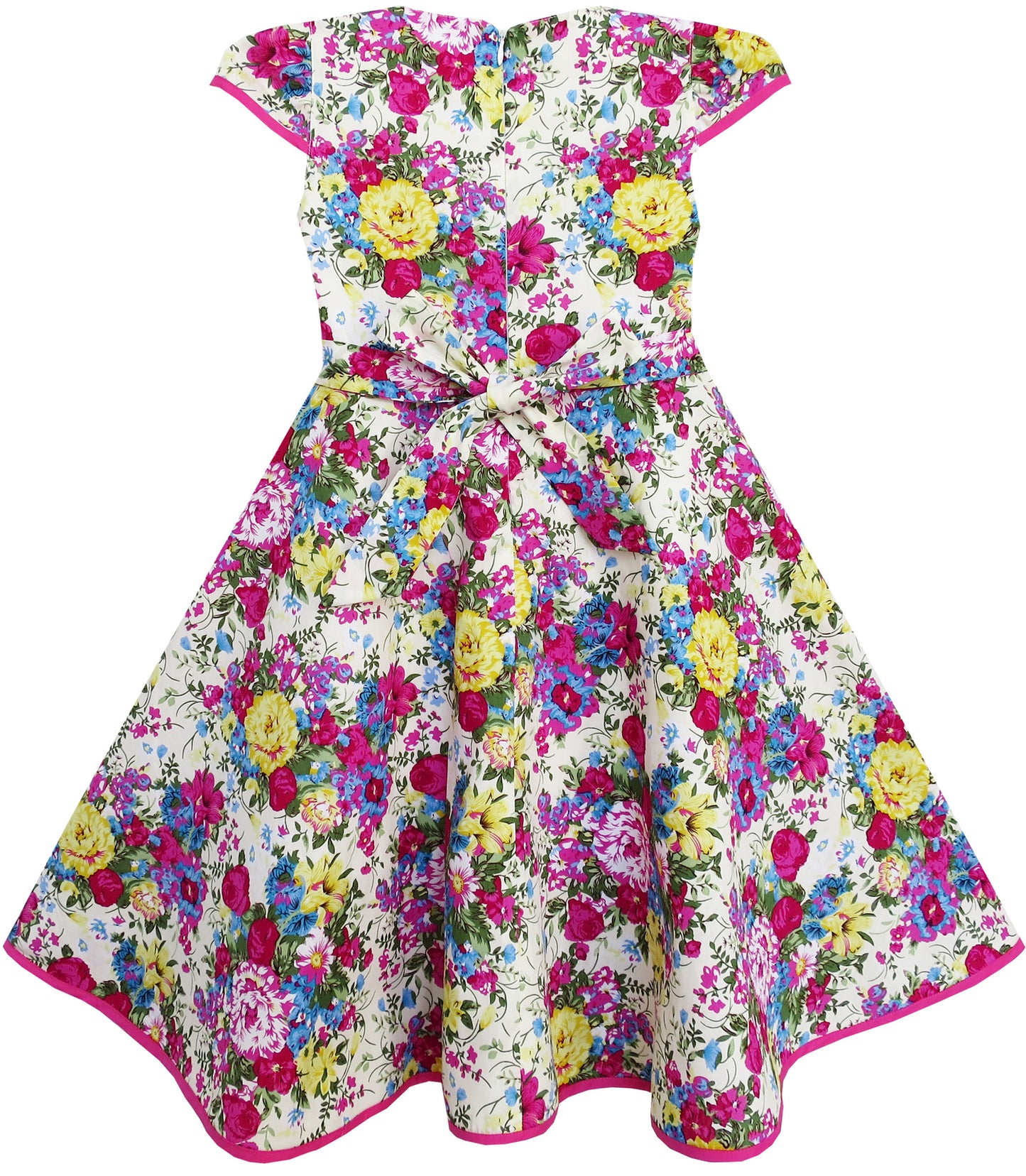 Girls Dress Big Girls Floral Princess Christmas Holiday Size 4-12 Years