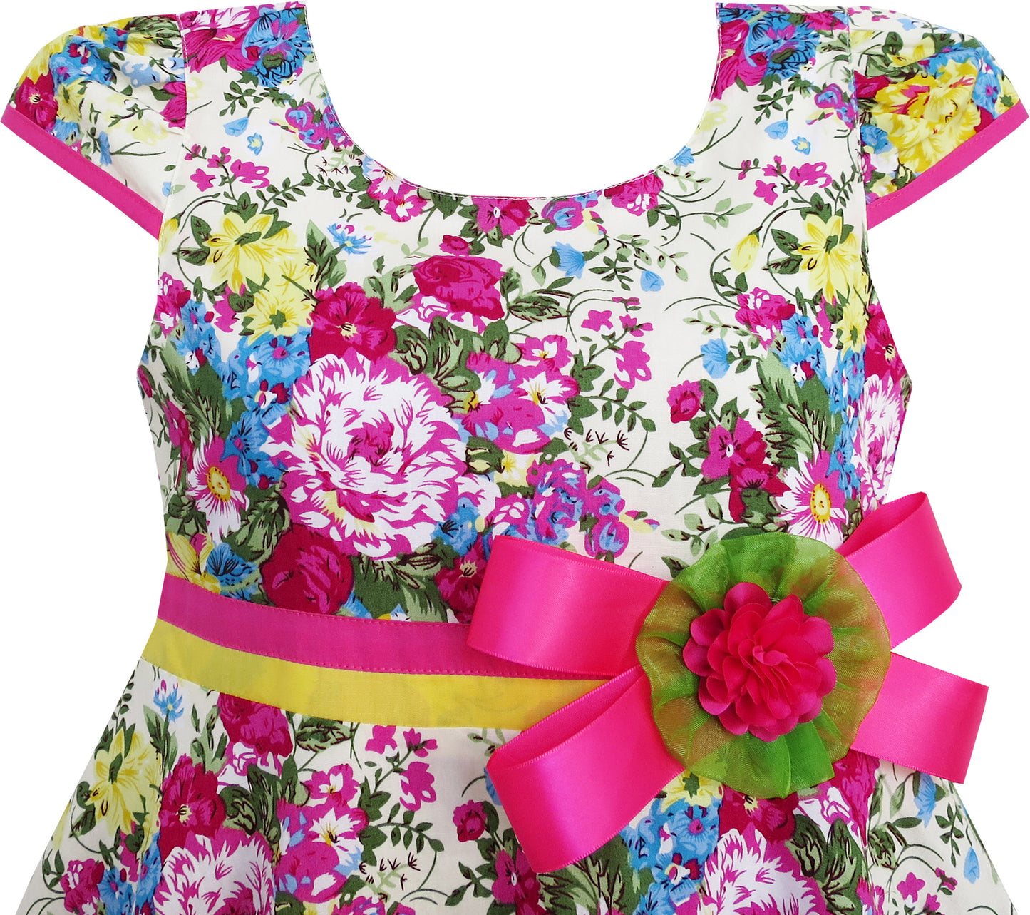 Girls Dress Big Girls Floral Princess Christmas Holiday Size 4-12 Years