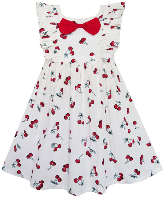 SUNNY FASHION Cherry Sweetheart Dress