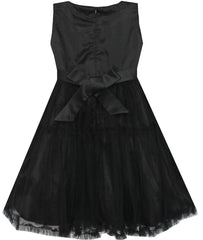 Girls Dress Shinning Sequins Tulle Layers Party Pageant Black Size 2-10 Years