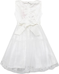 Girls Dress Shinning Sequins Tulle Layers Party Pageant White Size 2-10 Years