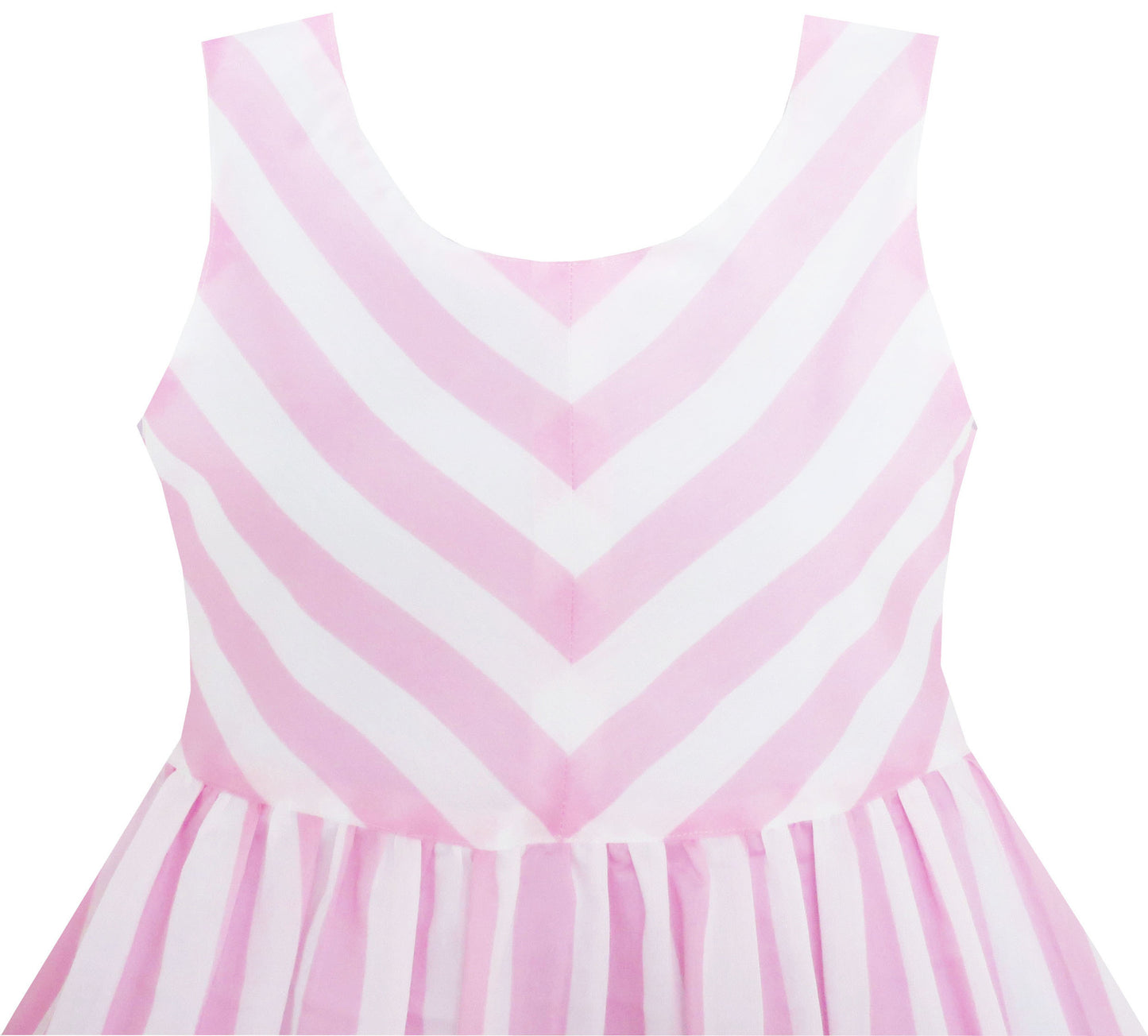 Girls Dress Striped Rose Print Tulle Size 4-14 Years