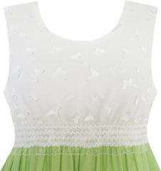 Girls Dress Dimensional Butterfly Chiffon Hi-lo Party Size 7-14 Years