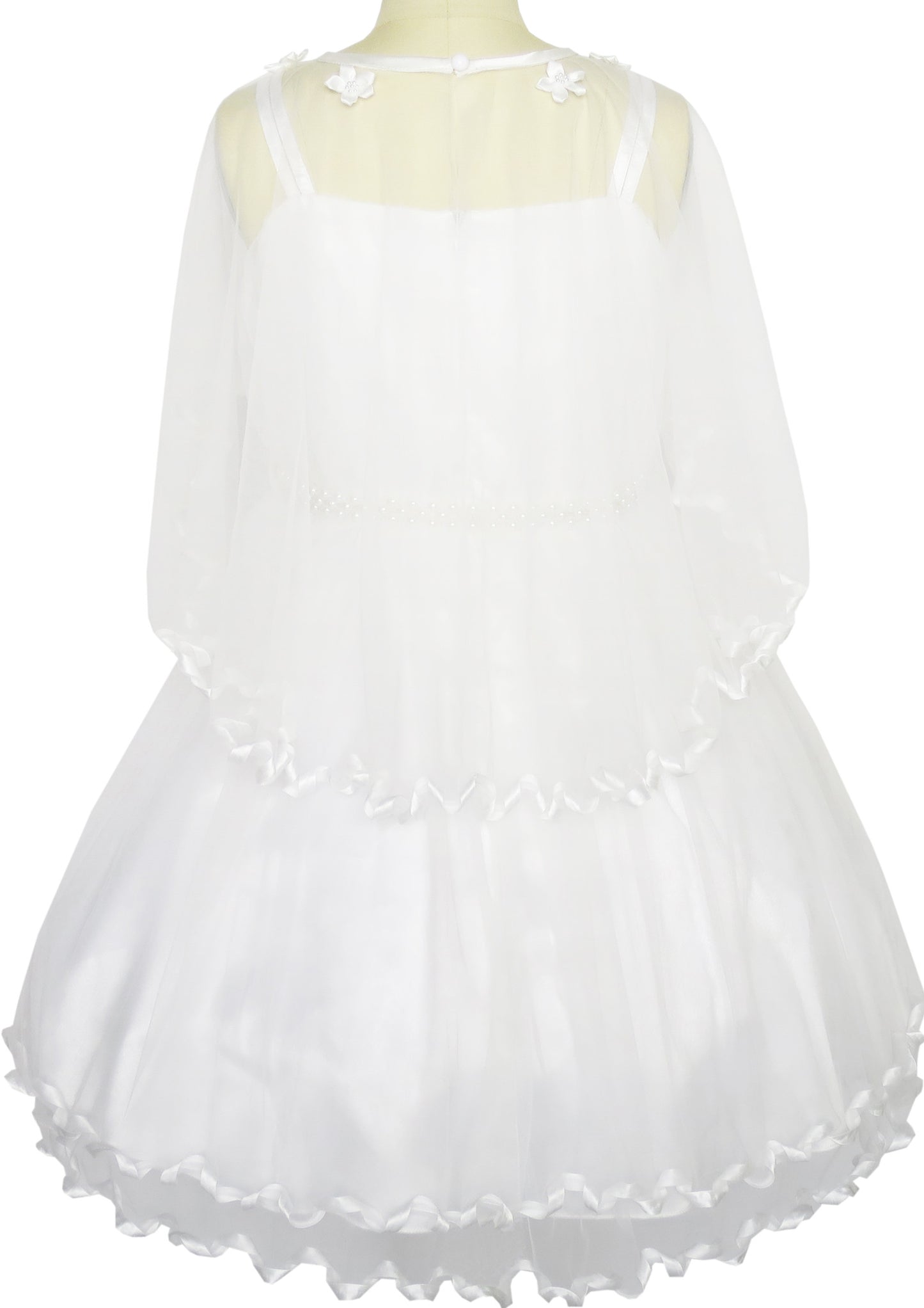 Flower Girls Dress Pearl Belt Pageant Wedding Party Size 3-14 Years