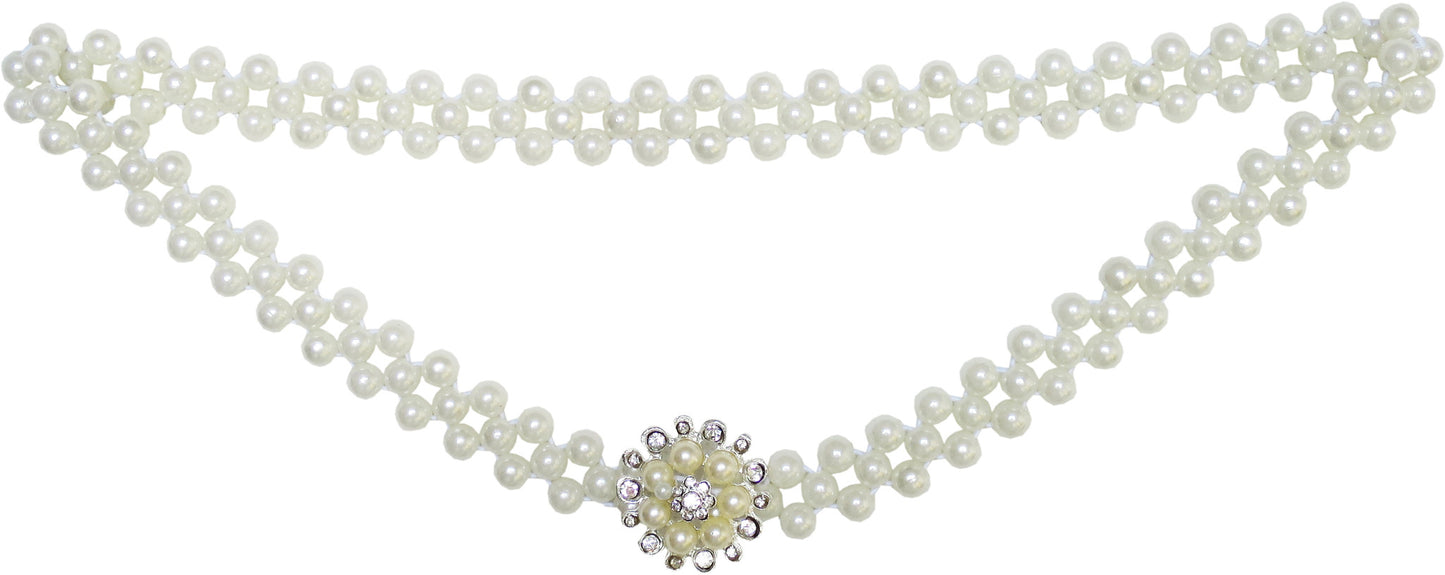 Flower Girls Dress Pearl Belt Pageant Wedding Party Size 3-14 Years