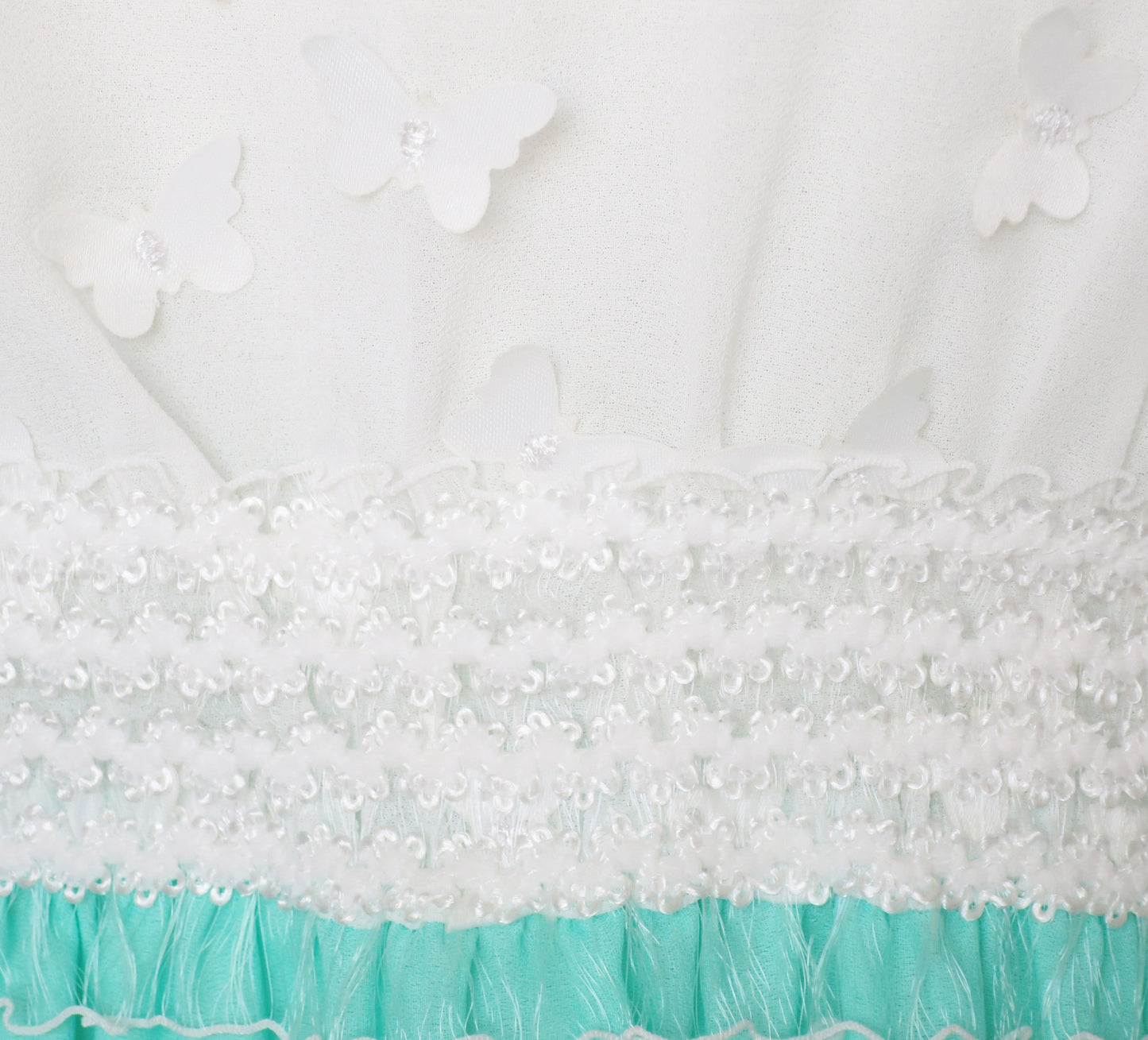 Girls Dress Hi-lo Maxi Chiffon Lace Polka Dot Necklace Party Size 7-14 Years