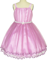 Flower Girls Dress Pearl Belt Pageant Wedding Party Size 3-14 Years