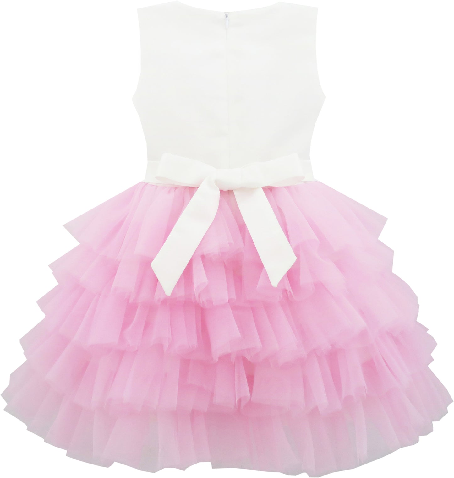SUNNY FASHION Pink Cake Birthday Princess Dress