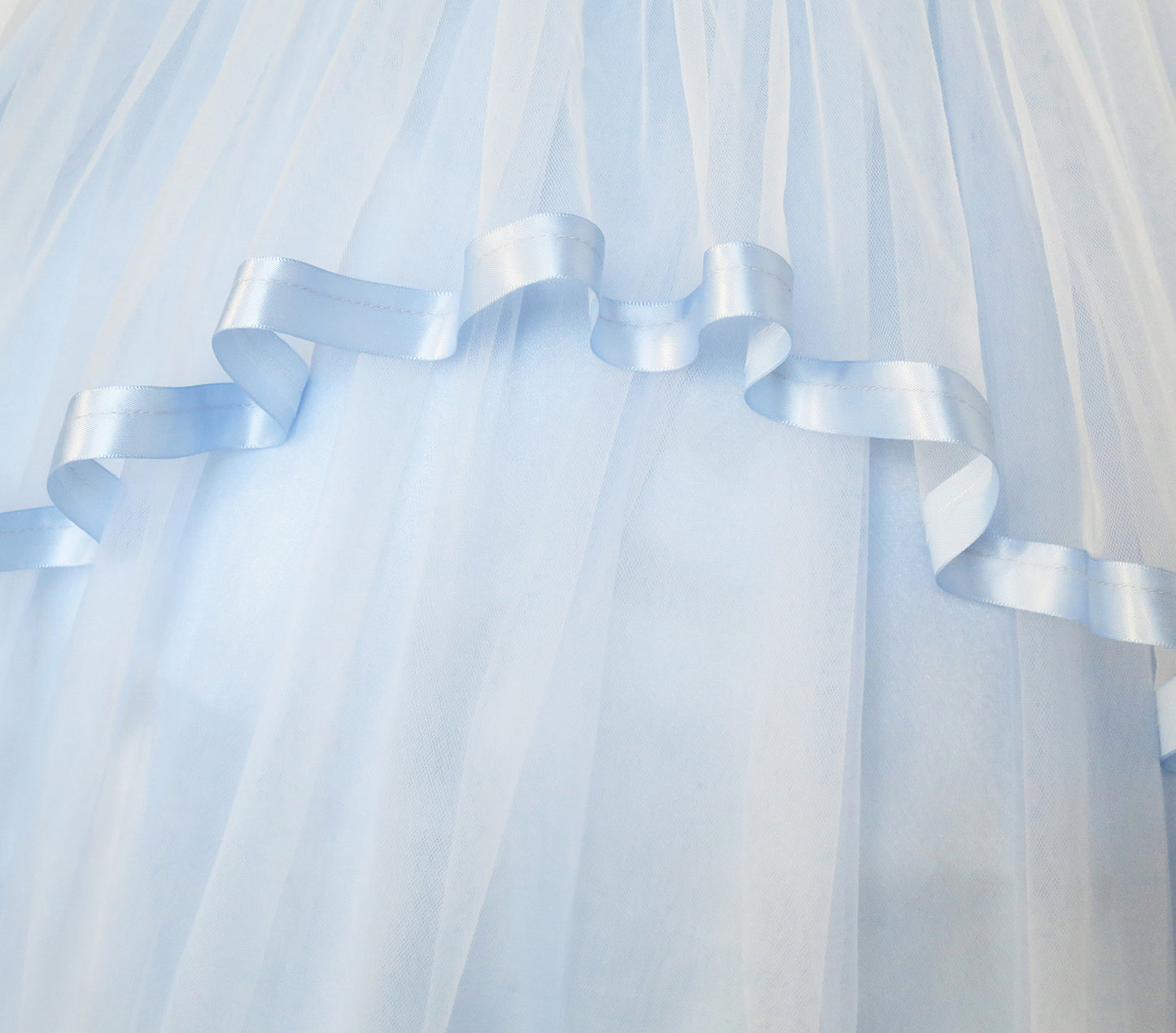 Sunny Fashion Girls Elegant Wave Hem Tulle Party Dress