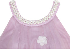 Flower Girls Dress Halter Dress Pearl Party Wedding Birthday Size 4-14 Years