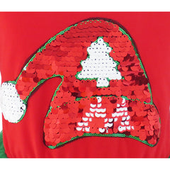 Girls Dress Christmas Santa Hat Long Sleeve Party Dress Size 6-12 Years