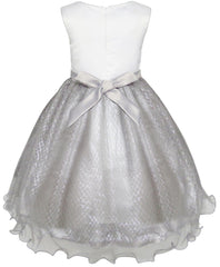 Girls Dress Glitter Sequin Wedding Bridesmaid Pageant Size 4-14 Years