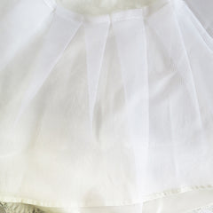 Flower Girls Dress Lace Hem Long Sleeve Wedding First Communion Size 5-12 Years