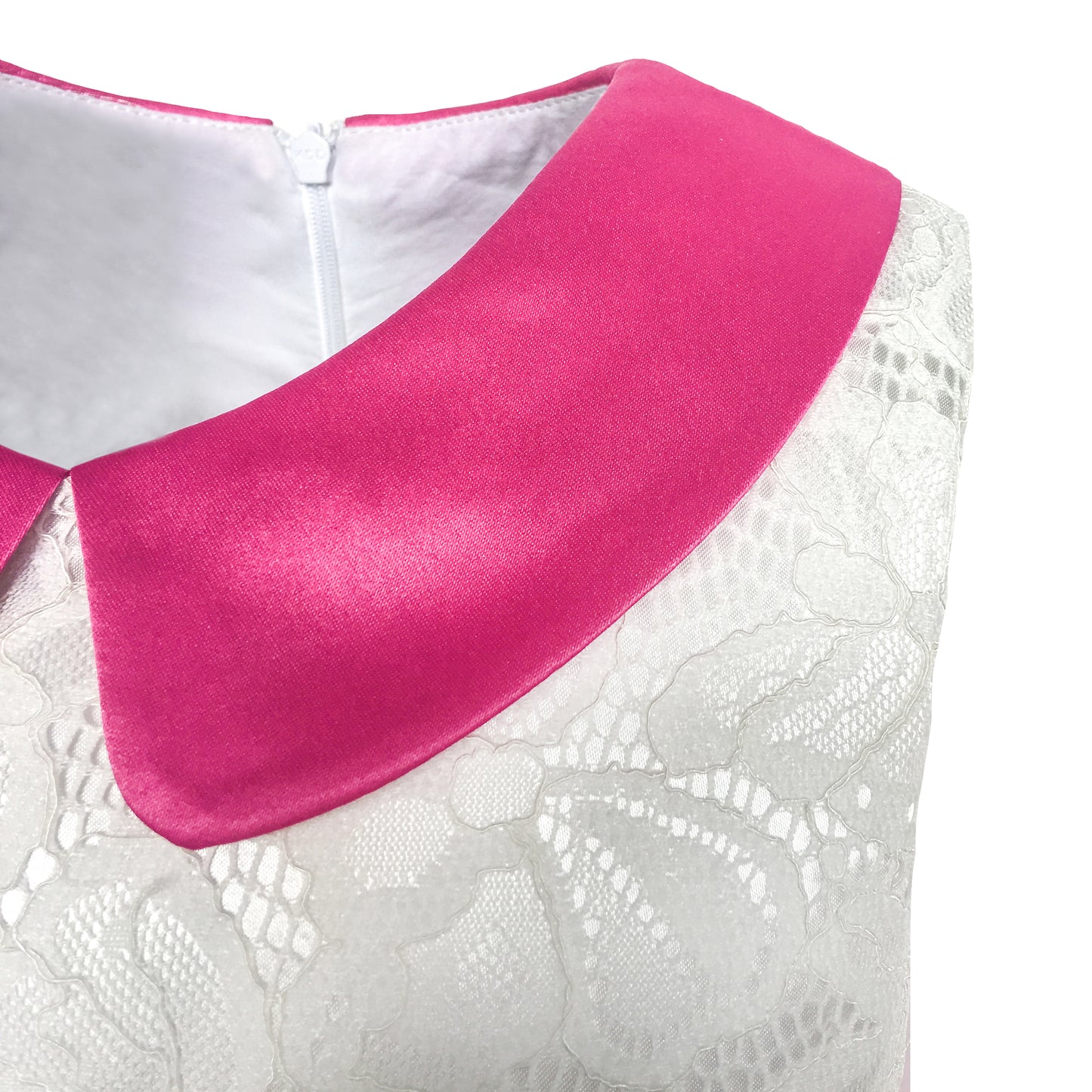 Girls Dress Lace Stripe Collar Party Size 4-14 Years