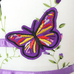 Girls Dress Purple Butterfly Flower Party Size 4-12 Years