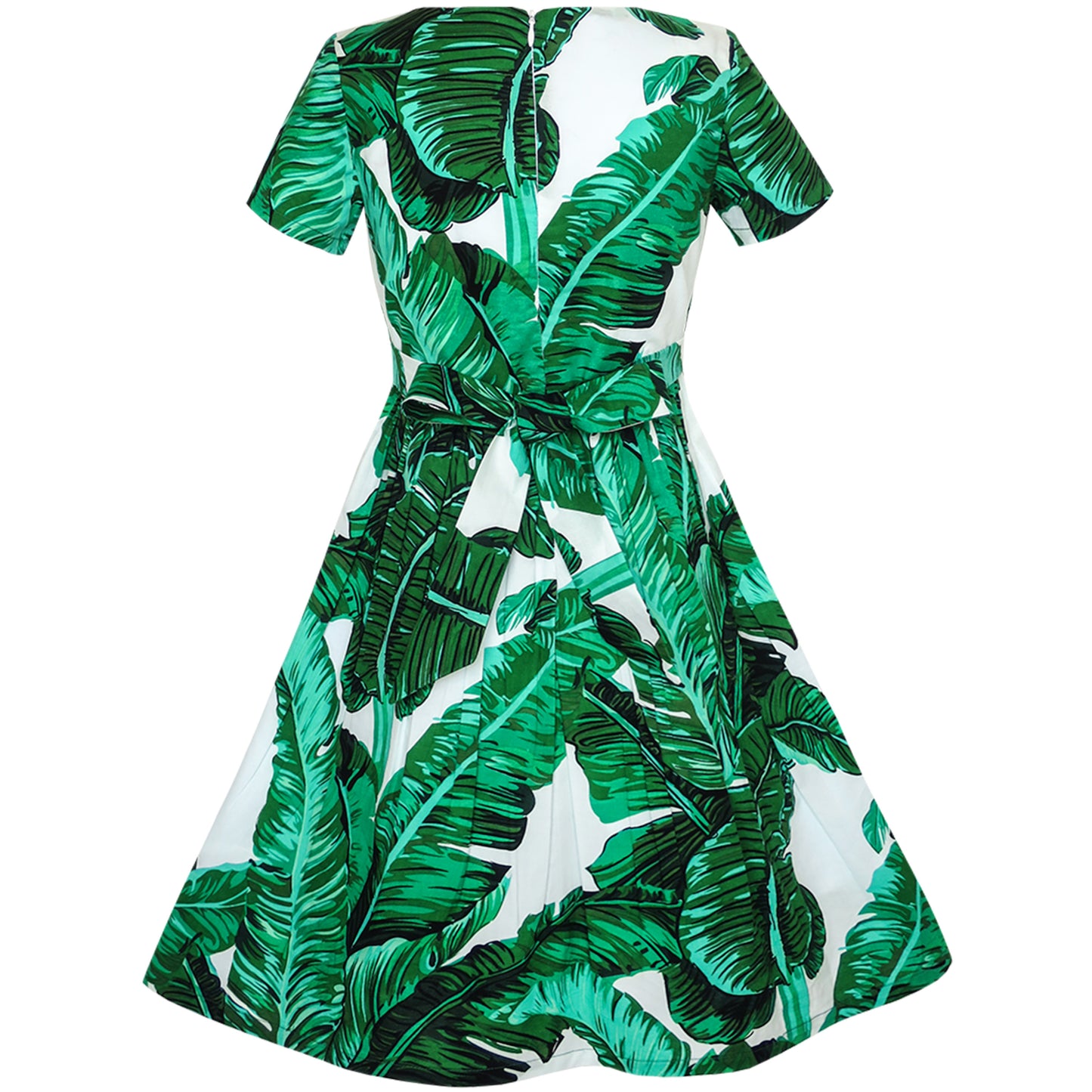 Girls Dress Leaf Print Pineapple Dragonfly Size 4-14 Years