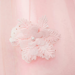 Flower Girls Dress Illusion Yoke Pageant Wedding Party Size 7-14 Years