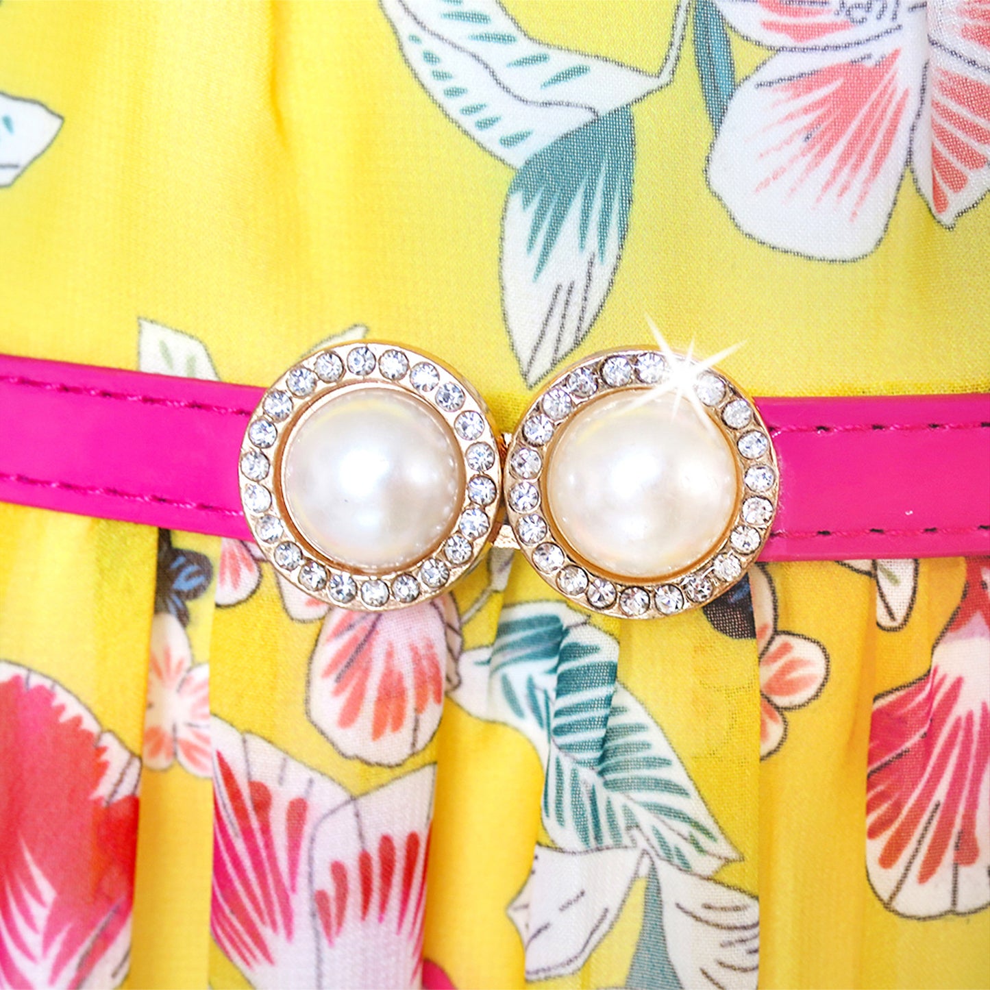 Girls Dress Floral Belt Chiffon Party Maxi Dress Size 6-14 Years