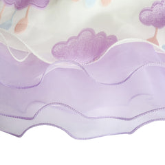 Girls Dress Purple Raining Cloud Ruffle Skirt Party Size 4-14 Years