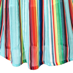 Girls Dress Chiffon Colorful Stripe Sparkling Party Size 7-14 Years