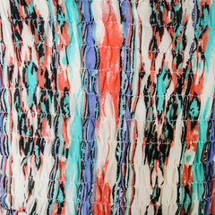 Girls Dress Tank Smocked Stripe Wave Print Summer Size 2-10 Years