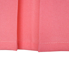 Girls Dress Color Block Contrast Bow Tie Coral White Party Size 4-14 Years