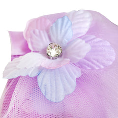 Flower Girls Dress Purple Sleeveless Mantillas Wedding Bridesmaid Size 7-14 Years