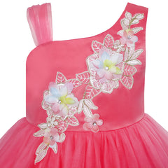 Girls Dress Watermelon Tiered Skirt Flower Dance Ball Princess Size 5-10 Years