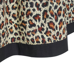 Girls Dress Brown Leopard Print Summer Beach Size 4-12 Years