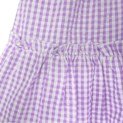 Girls Dress Purple Tank Smocked Ruffle Skirt Size 12M-5 Years