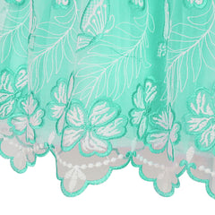 Girls Dress Turquoise Butterfly Embroidered Halter Dress Party Size 5-12 Years