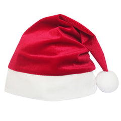 Girls Dress Christmas Hat Red Velvet Long Sleeve Holiday Size 4-14 Years