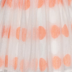 Girls Skirt Orange Bow Tie Sparkling Tutu Dancing Dress Size 4-12 Years