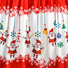 Girls Dress 3/4 Sleeve Christmas Santa Jingle Bell Snow Size 4-12 Years